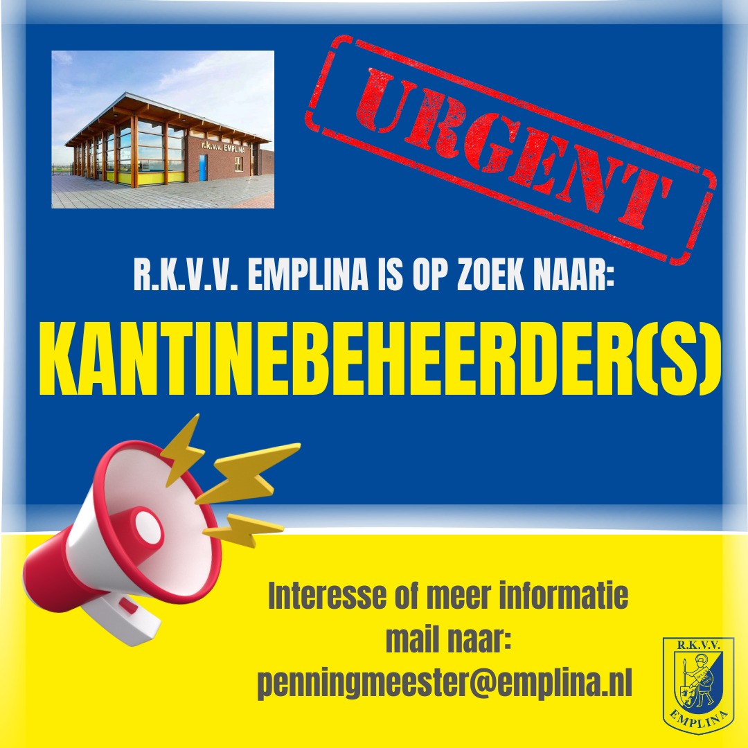 URGENT – Emplina zoekt kantinebeheerder(s)!